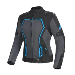 BELA ARTREX AIR 2.0 GIACCA DI MOTO DONNA NERO GRIGIO TURCHESE