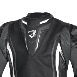 BELA BEAST MEN'S LEATHER JACKET BLACK ANTHIRA WHITE