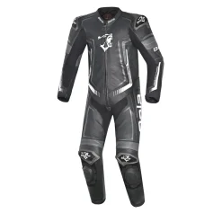 Bela Beast Motorcycle Suit Black/White/Dark Grey One-Piece Suit (1 Piece)