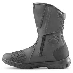 BELA Black Grey Leather Gladiator Boots