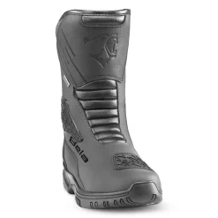 BELA Black Grey Leather Gladiator Boots