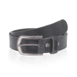 Bela Black Leather Belt