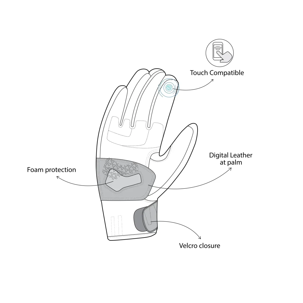 Bela Black Star Fabric Glove