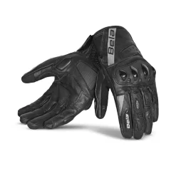 Bela Blast Black Leather Winter Gloves