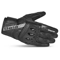 Bela Blast Black Leather Winter Gloves