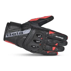 Bela Blast Men's Summer Leather Gloves Black/Red