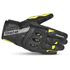 BELA Blast Winter Leather Gloves Black/Yellow