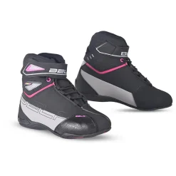 BELA BLAZE LADY STIVALI DI MOTO NEGRO ROSA