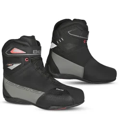 BELA BLAZE MAN BLACK GREY LEATHER MOTORCYCLE BOOTS