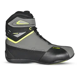 BELA BLAZE MAN BLACK YELLOW FLOUR LEATHER MOTORCYCLE BOOTS