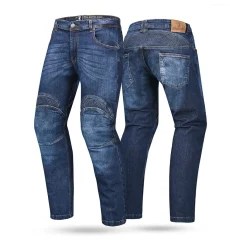 Bela Boston Motorcycle Jeans for Men Blue