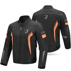Bela Bradley Black/Orange Limited Edition Textile Motorcycle Jacket