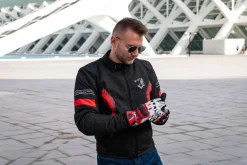 Bela Bradley Black/Orange Limited Edition Textile Motorcycle Jacket