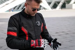 Bela Bradley Black/Orange Limited Edition Textile Motorcycle Jacket