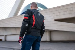 Bela Bradley Black/Orange Limited Edition Textile Motorcycle Jacket