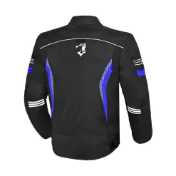 BELA BRADLEY MEN'S MOTORCYCLE JACKET BLACK AND BLUE