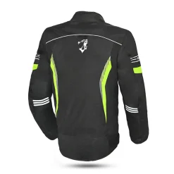 Bela Bradley Motorcycle Jacket Black/Fluorescent Yellow