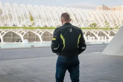 Bela Bradley Motorcycle Jacket Black/Fluorescent Yellow