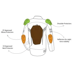 Bela Bradley Motorcycle Jacket Black/Fluorescent Yellow