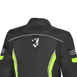 Bela Bradley Motorcycle Jacket Black/Fluorescent Yellow