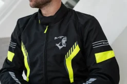 Bela Bradley Motorcycle Jacket Black/Fluorescent Yellow