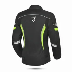 BELA BRADLEY WOMEN'S MOTORCYCLE JACKET BLACK FLUORESCENT YELLOW