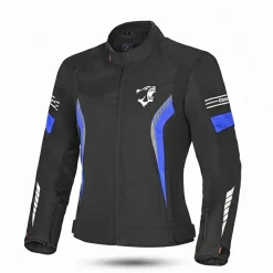 BELA BRADLEY WOMEN'S TEXTILE JACKET BLACK AND BLUE