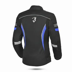 BELA BRADLEY WOMEN'S TEXTILE JACKET BLACK AND BLUE