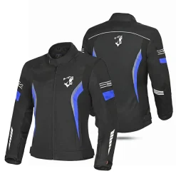 BELA BRADLEY WOMEN'S TEXTILE JACKET BLACK AND BLUE