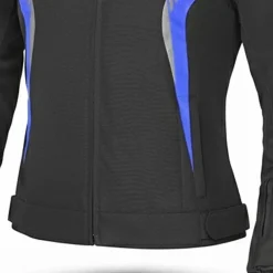 BELA BRADLEY WOMEN'S TEXTILE JACKET BLACK AND BLUE