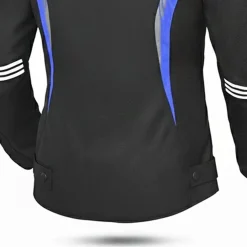BELA BRADLEY WOMEN'S TEXTILE JACKET BLACK AND BLUE