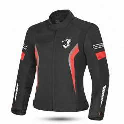 BELA BRADLEY WOMEN'S TEXTILE JACKET BLACK RED
