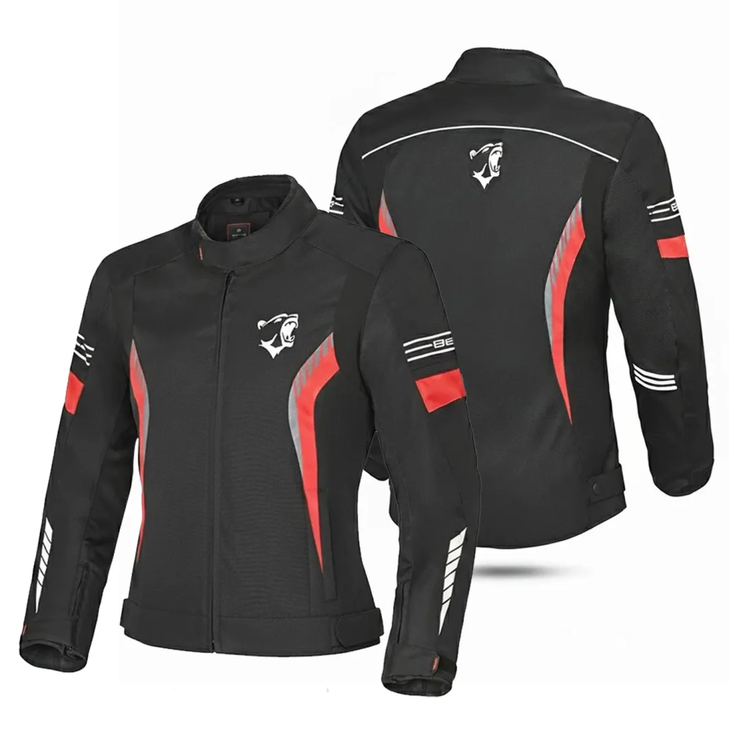 BELA BRADLEY WOMEN'S TEXTILE JACKET BLACK RED