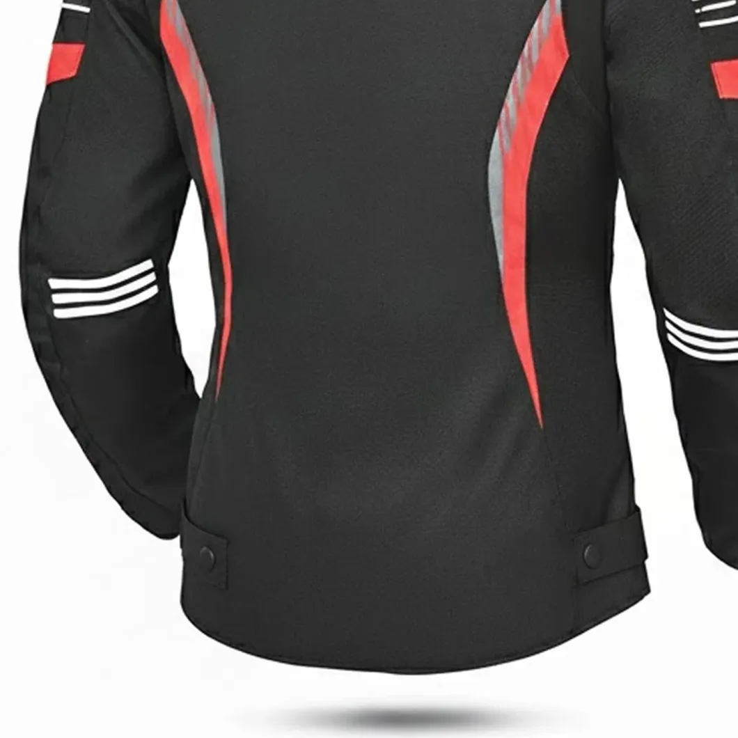 BELA BRADLEY WOMEN'S TEXTILE JACKET BLACK RED