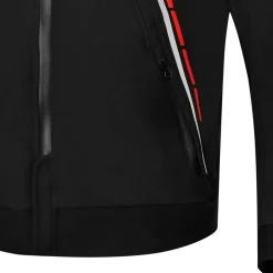 Bela Breeze Men's Softshell Jacket Removable Hood Black/Red