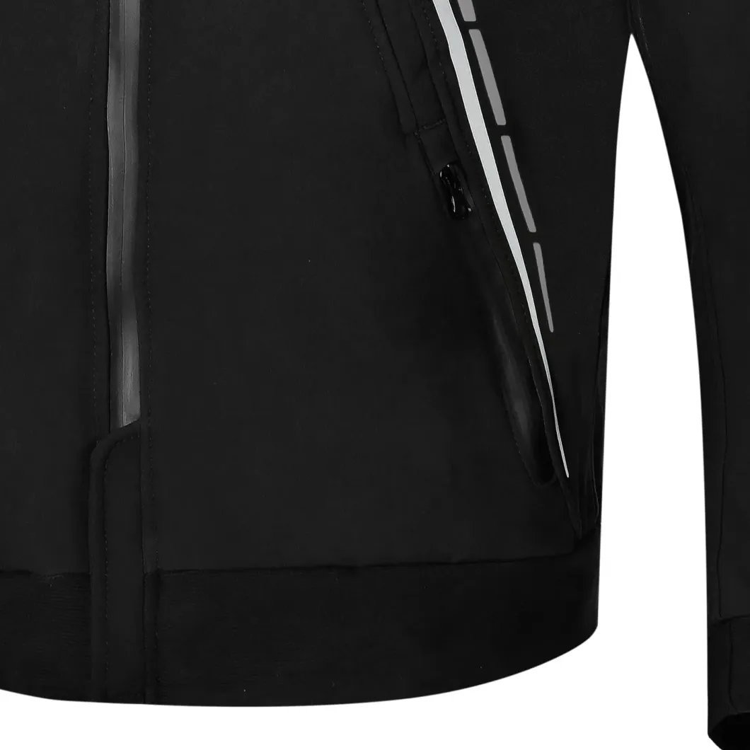 Bela Breeze Men's Softshell Jacket Removable Hood Black/Grey
