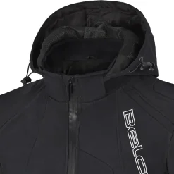 Bela Breeze Men's Softshell Jacket Removable Hood Black/Blue