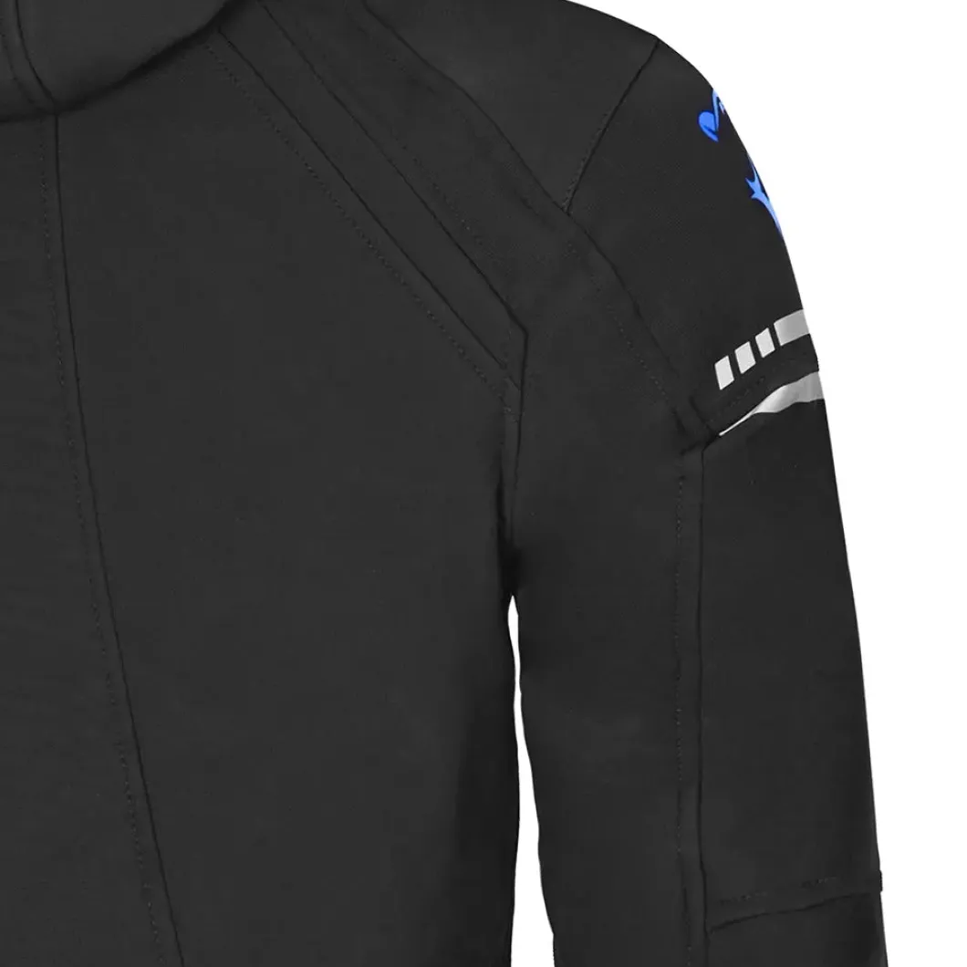 Bela Breeze Men's Softshell Jacket Removable Hood Black/Blue