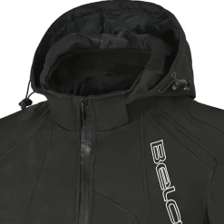 Bela Breeze Men's Softshell Jacket Removable Hood Black/Fluorescent Yellow