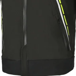 Bela Breeze Men's Softshell Jacket Removable Hood Black/Fluorescent Yellow
