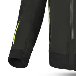 Bela Breeze Men's Softshell Jacket Removable Hood Black/Fluorescent Yellow