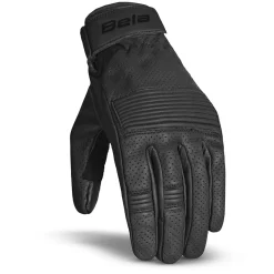 Bela Cafe Air Leather Gloves for Men - Black