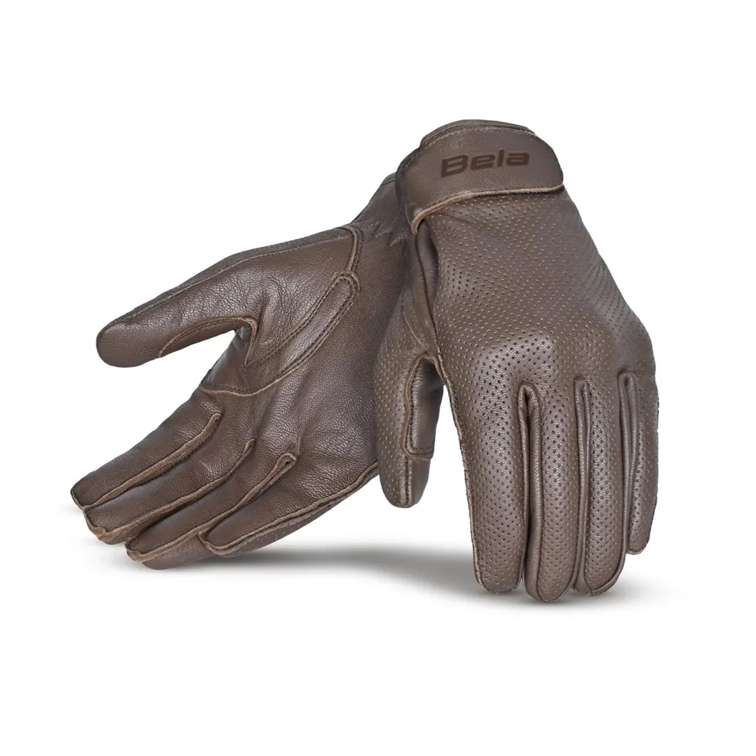 Bela Cafe Air Leather Gloves Women's Brown