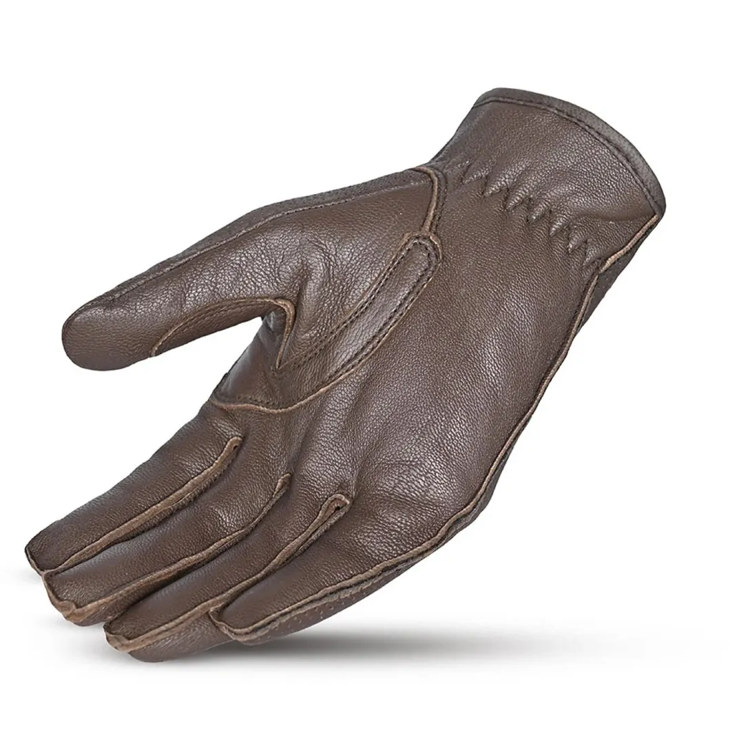 Bela Cafe Air Leather Gloves Women's Brown