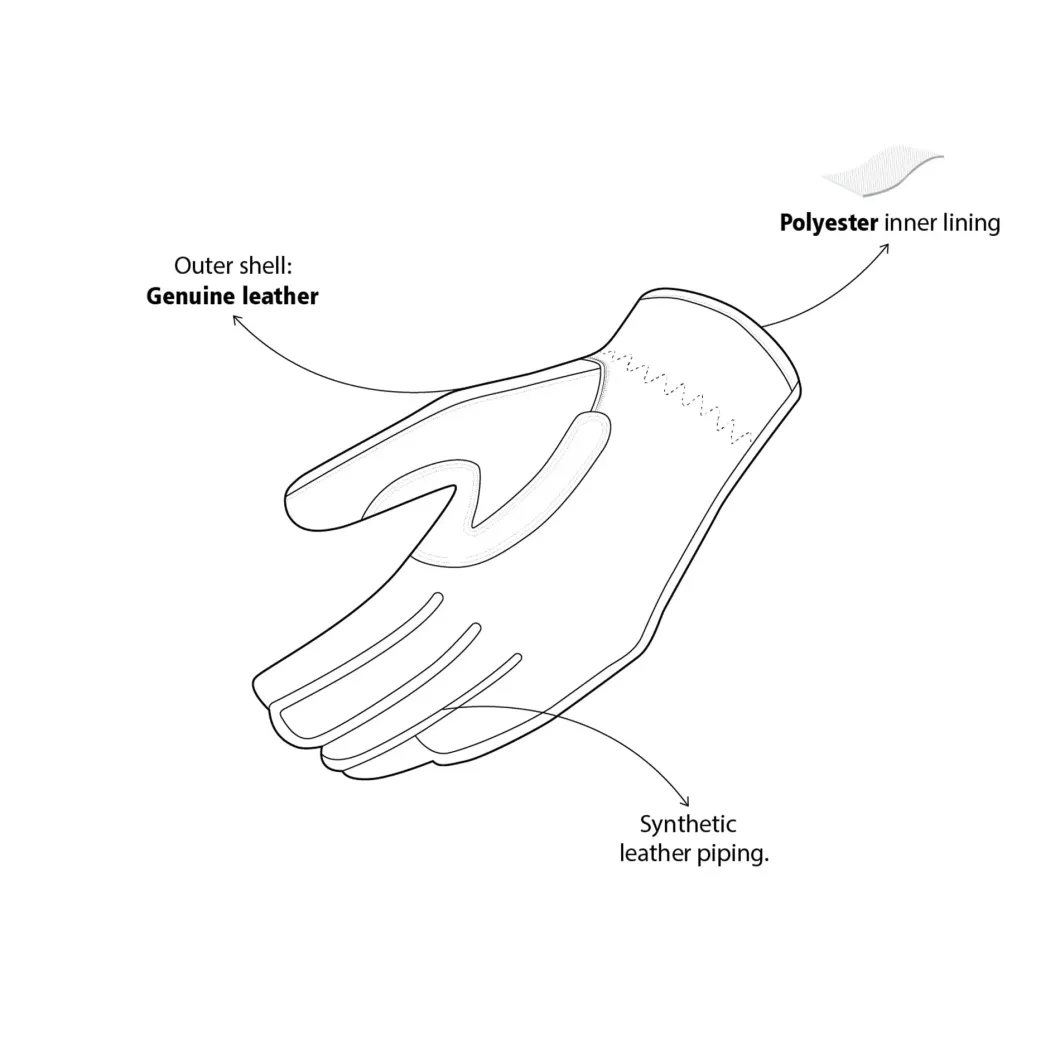 Bela Cafe Air Leather Gloves Women's Brown