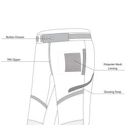 Bela Calm Digger 30L Men's Motorcycle Pants Black