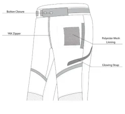 Bela Calm Digger Pants for Men 32L Black Yellow