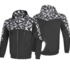 Bela Camo Rush Hoodie Negro/Gris Oscuro