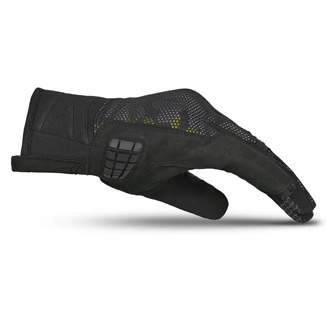 BELA Cirus Camo Summer Fabric Gloves Black/Fluorescent Yellow/Camo