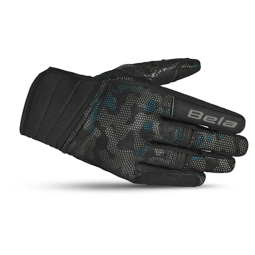 BELA Cirus Camo Summer Textile Gloves Black/Blue/Camo